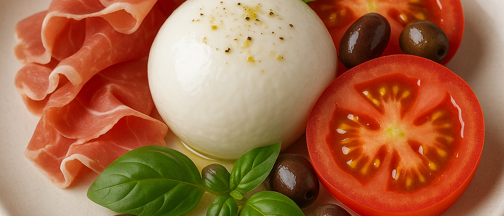 Caprese di mozzarella di bufala