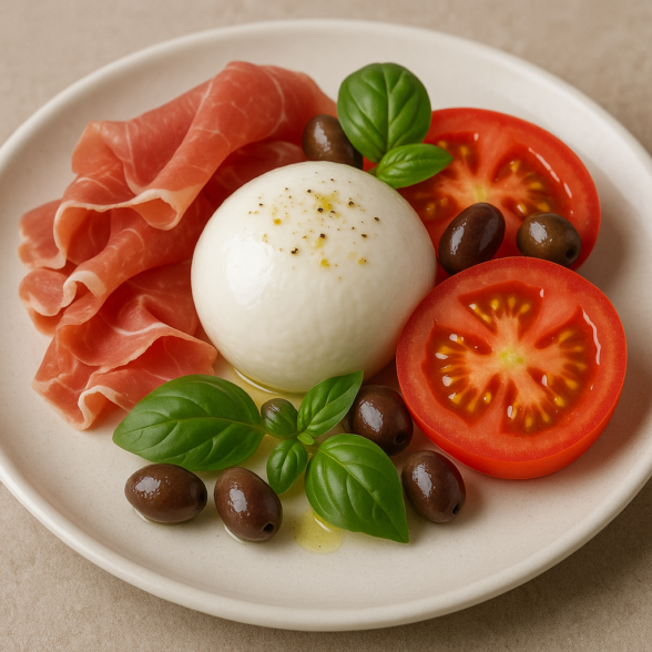 Caprese di mozzarella di bufala